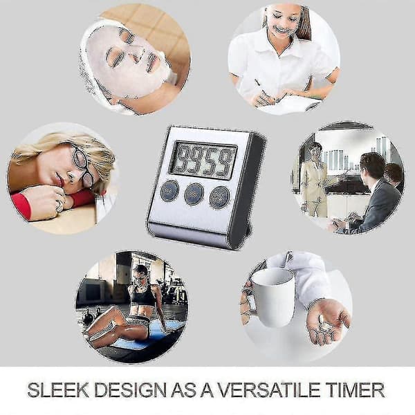 Jernskall Timer Kjøkken Kjøleskapsmagnet Tidsvarsel Timer -
