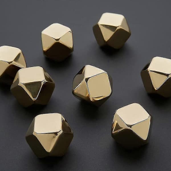 8 diamantformade isbitar i rostfritt stål