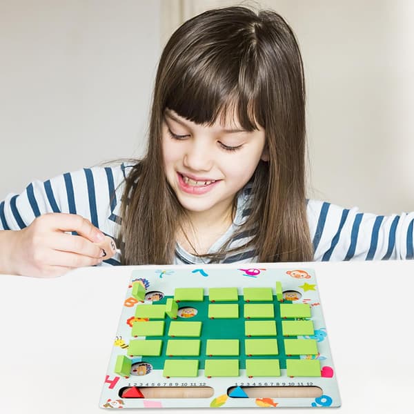 Hukommelsesspil, vendespil, træ, børn, memory-brætspil en