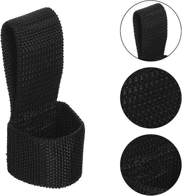 3PCS Tactical Flashlight Holster, Open Nylon Flashlight Holder Fits Flashlight with Diameter 48mm for Military Police Security Belt