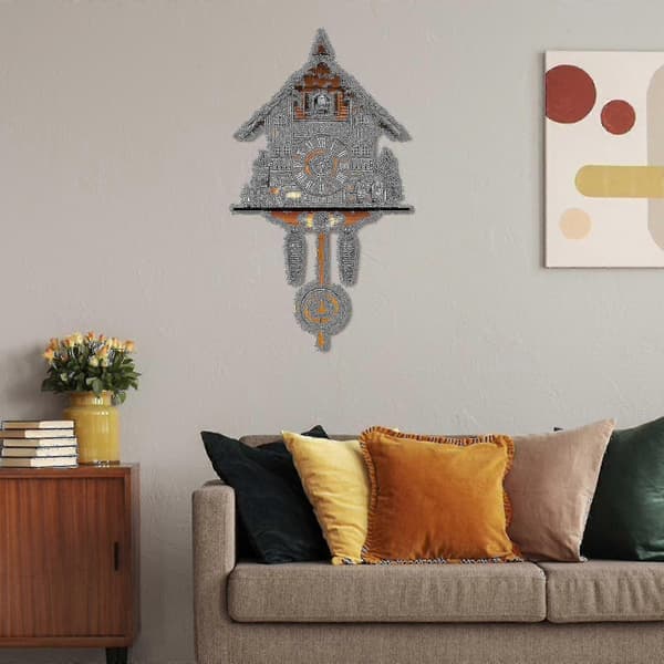 German Cuckoo Clock from Black Forest Retro Nordic Style Wooden Cuckoo Wall Clock E Jst`