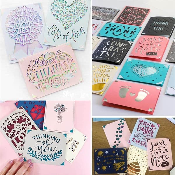 Insert Cards for Cricut Joy – 12-pack DIY craft set with cards, inserts, envelopes – DIY card making kit 4