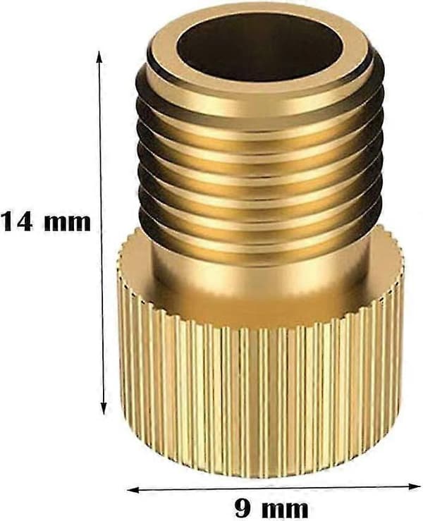 Cykelventiladapter Adapter Konverter Guld 2 stk.