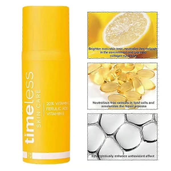 Ny Timeless 20% C-vitamin + E Ferulinsyre Serum 30ml 2pcs