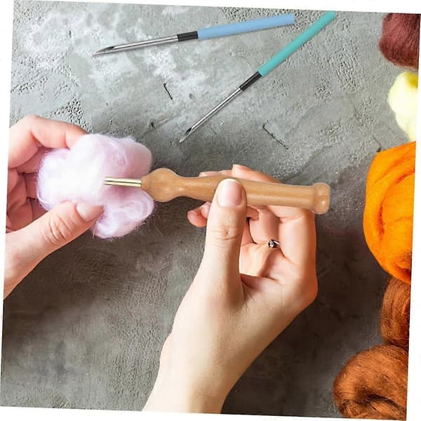 1 set embroidery embroidery kit punch needle kit needle punch needle embroidery tool needle for punching