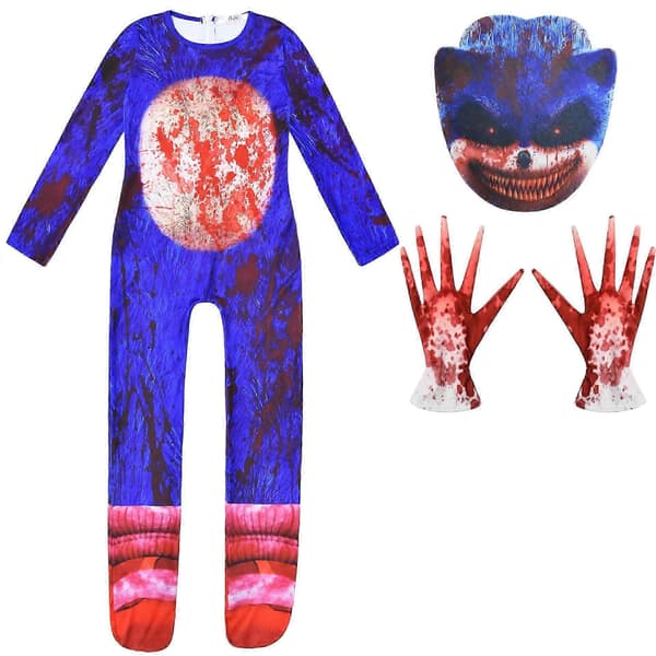 Halloween kostumer Sonic feriefest karakter model jumpsuit 1930 150cm