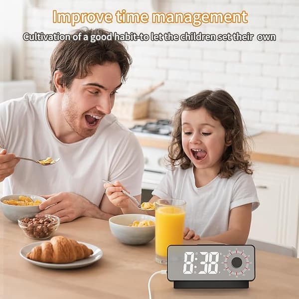 Digital klocka, väckarklocka med timer, snooze, morgonväckarklocka med