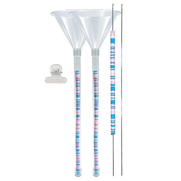 Bead Funnel - Beading Tool Kit for Clay Beads, Beading Tool for Jewelry Making with Beading Needle
