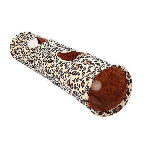 Kattunnel i sammet med leopardmönster