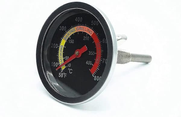6 cm termometer i rostfritt stål, ugnstermometer