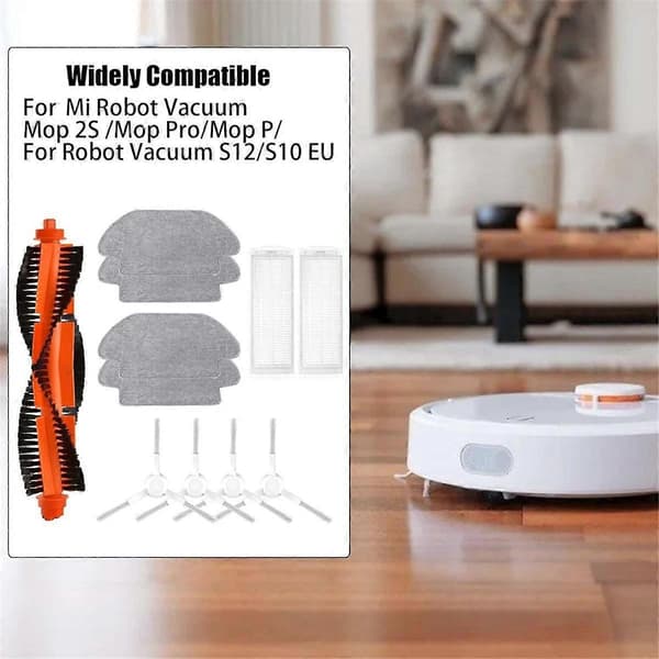 Til Mi Robot Støvsuger Moppe 2S / Moppe Pro/Moppe P/Robot Støvsuger S12/S10 EU/STYJ02YM Hoved Sidebørste Hepa Fi