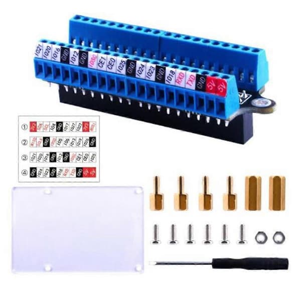Mini Terminal Breakout Board GPIO udvidelseskort Terminal Breakout Board til 4B/3B+/3B/2B/1B+/Zero