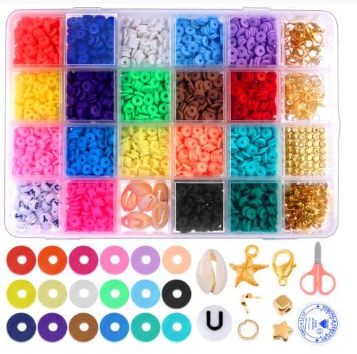 DIY - Clay Beads - Polymer Beads - 6mm - Jewelry Making Gift