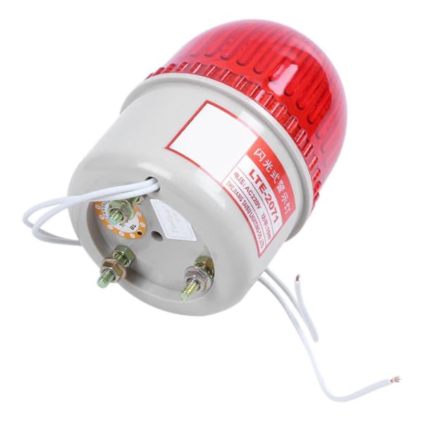 AC 220V 15W Red Industrial Signal Lamp with Flashing Warning Light