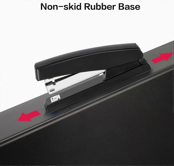 Stiftemaskin, skrivebordsstiftemaskin, kontorstiftemaskin, 20 arks kapasitet, svart