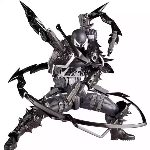 Yamaguchi-stil Marvel Venom 3 Sort og Hvid Anti-Venom Agent Actionfigur Model Legetøj
