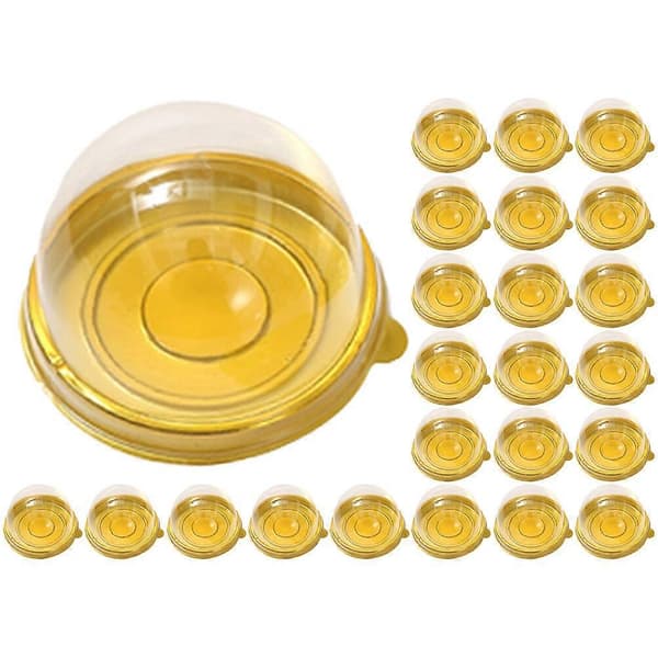 50 pcs Mooncake Boxes Mini Cake Box Muffin Container Single Mooncake Holders Individual Muffin Containers