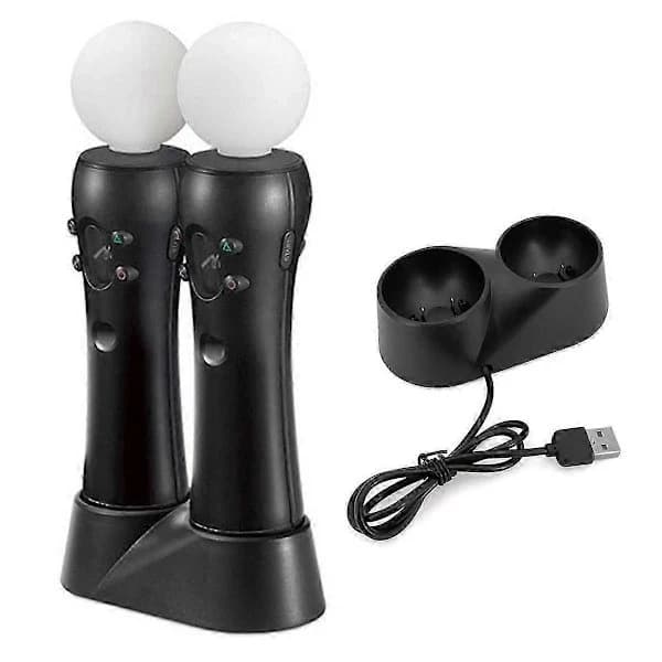 PS4 VR Move Motion Controller with Dual Charger; Charging Station Only Included.