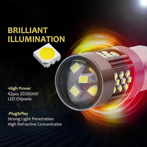 12V 7W Strobe Bil LED Tåkelys 1 Par H11