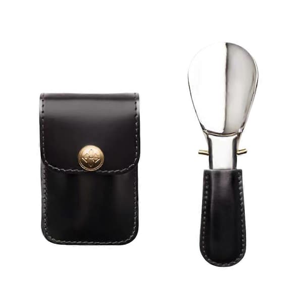 New Foldable Shoehorn with PU Leather Case