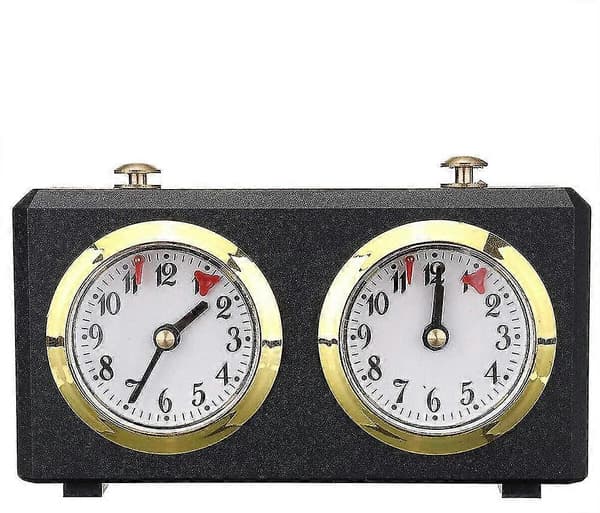 Professionell schacktimer med analogt stoppur mekanisk schackklocka speltimerklocka