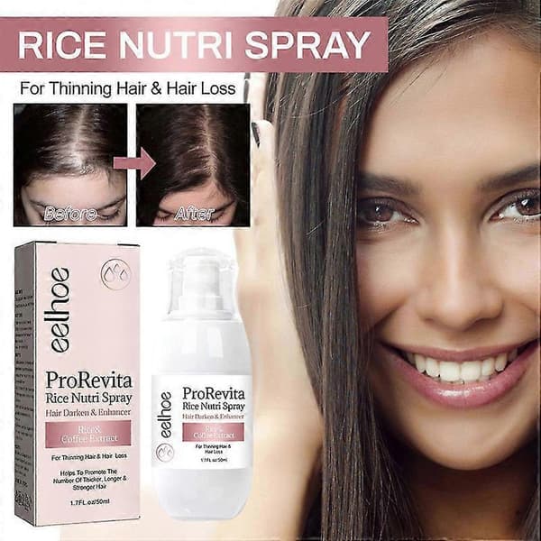 3x EELHOE ProRevita Ris Næringsspray Hår Mørkere & Forbedrer Kaffeekstrakt 50ml
