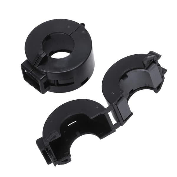 6 stk. sorte 15 mm dia. ledningsferritkerne støjundertrykkelsesfiltre