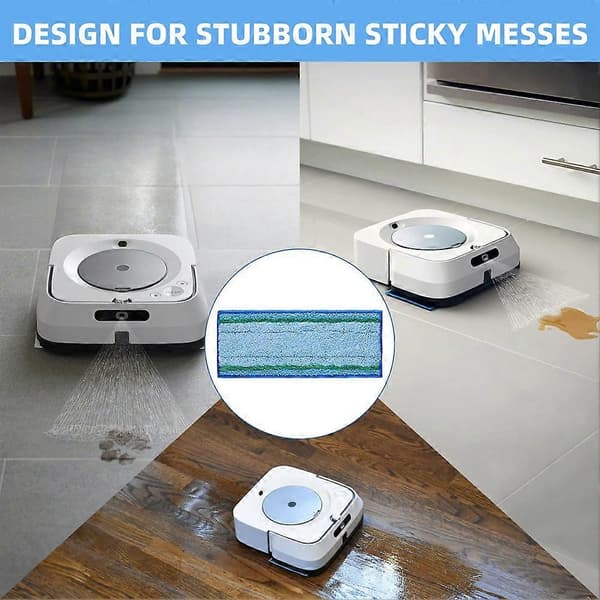 6 stk. moppepude tilbehør til M6-serien Ultimate Robot Mop Robot Vådmoppepude