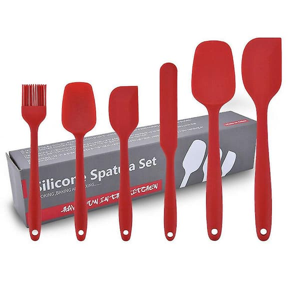 Spatelset Silikon Nonstick Skrapa Kök Bakning Matlagning 6 Delar Present