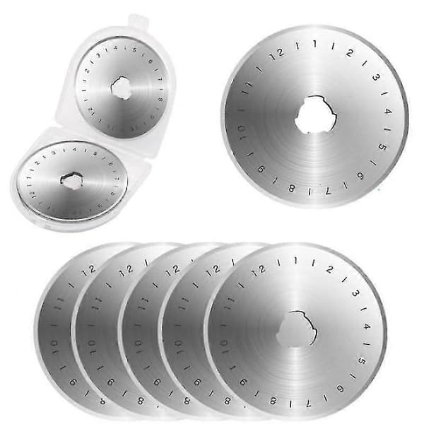 Replacement Blades 45mm for Rotary Cutters with Storage Case 10 Pieces