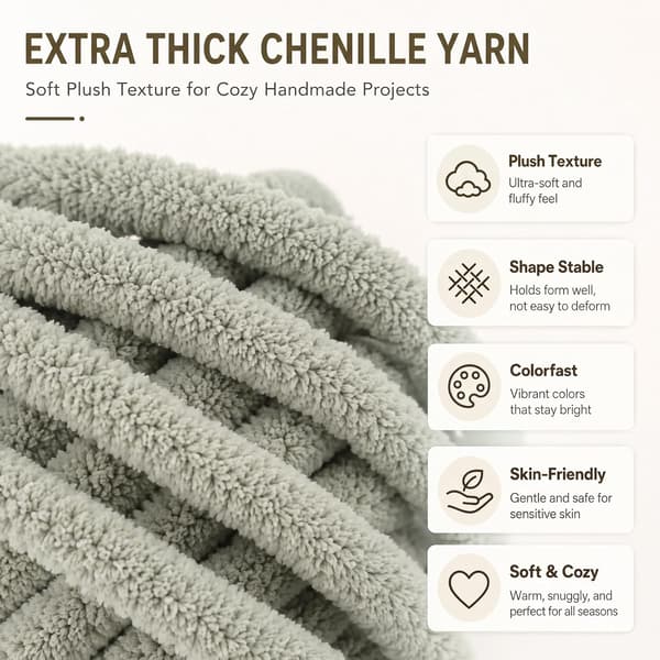 Chunky garn för handstickning, 2 stycken 500 g chunky garn, blåbär böngrön 2 stycken