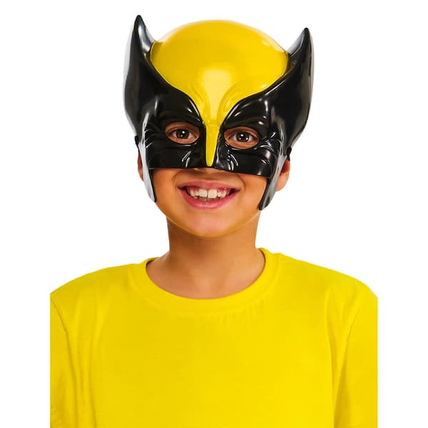 Wolverine 1/2 maske til børn En storlek Gul/svart