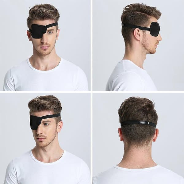 Øjenklap til venstre øje 3D med velcro