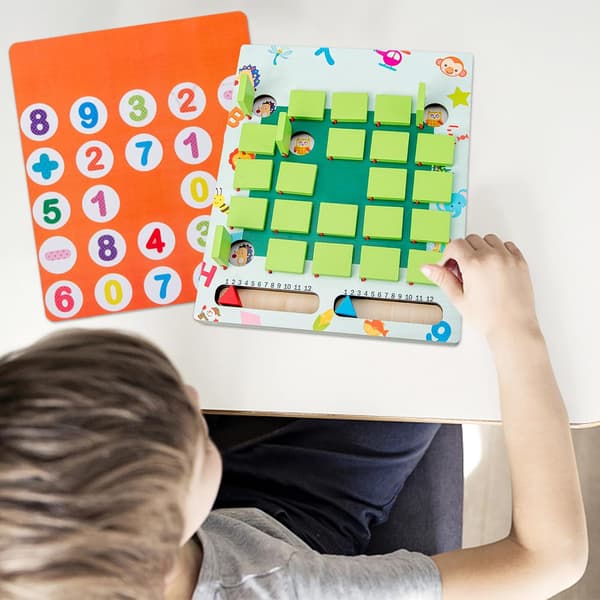 Hukommelsesspil, vendespil, træ, børn, memory-brætspil en