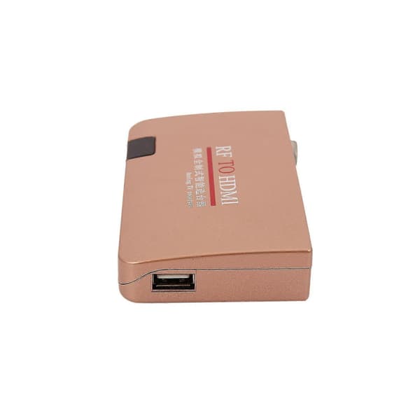 RF til HDMI-omformer Analog TV-boks Digital boks Fjernkontroll EU-plugg