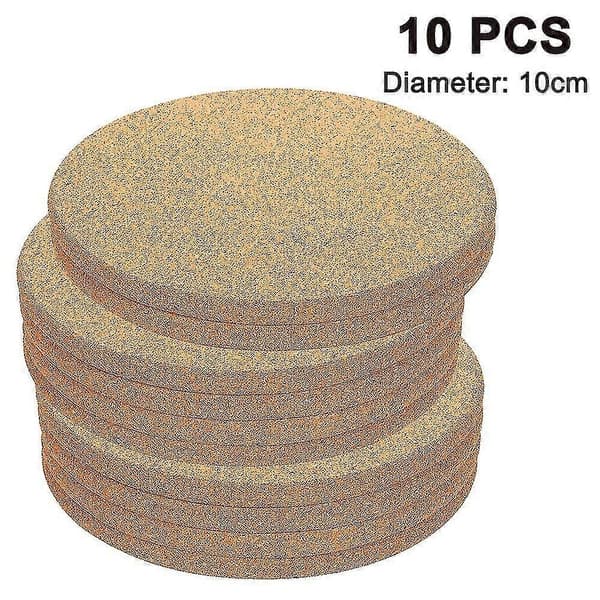 Set med 10 st underlägg i träkork 10 cm