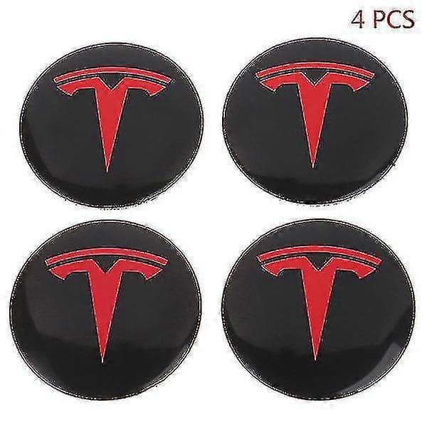 4 stk. hjulsenterdekselsett for Tesla Model 3 Y Tesla-tilbehør