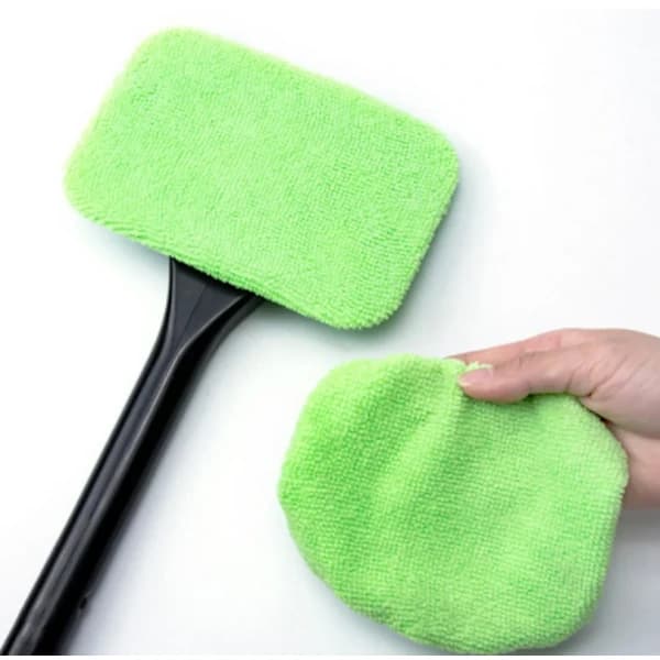 5/10-pack microfiber cloths for car cleaning, windshield wiper brushes and window cleaning tools.