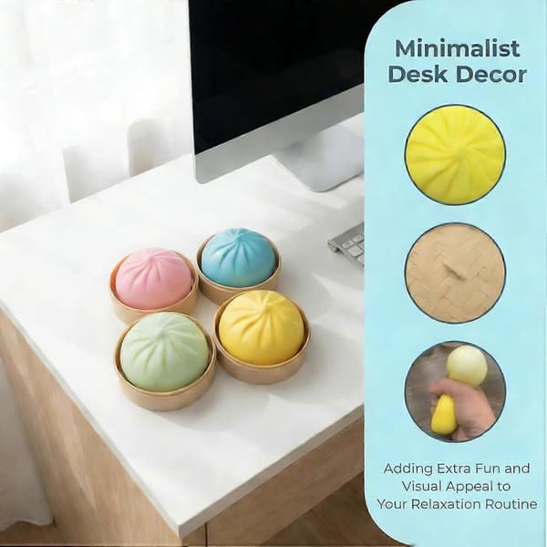 2 STK Squishy Dumpling Mystery Dumpling Squishy, Dumplings Legetøj til Stresslindring