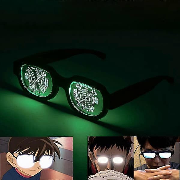 Nye LED-lysbriller Conan med samme type lysende briller Personlighet A1