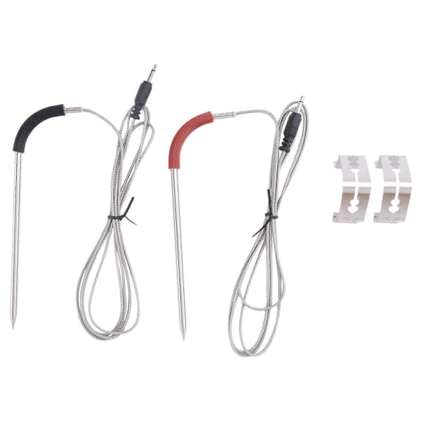 2-pack Replacement Meat Probe for Weber Grill and Smoker, Temperature Probe with Probe Clip Accessory