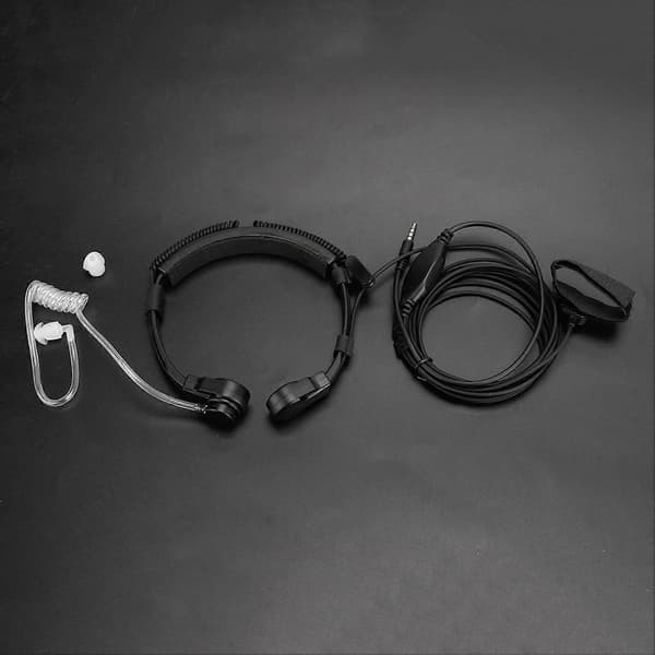 3,5 mm halsmikrofonheadset PTT justerbar dold luftslang för smartphone