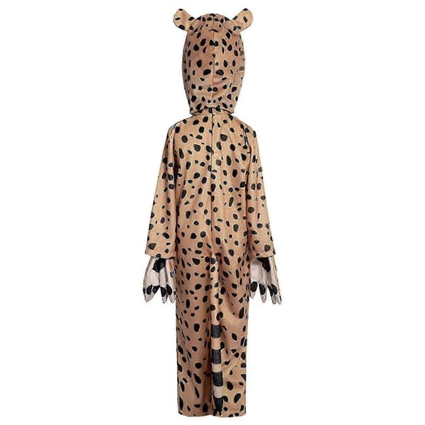 Gepard/Leopard Halloween-dräkt för barn, storlek S-XL XL 135-145