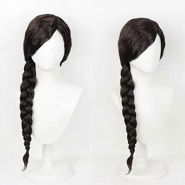 Elphba Witch Extra Long Braid Wig - Black and Brown Witch Cosplay Braid Wig