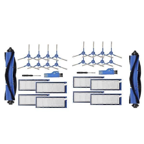 2X Erstatningsdeler Kit for RoboVac L70 Hybrid Robot Støvsuger, Tilbehørssett