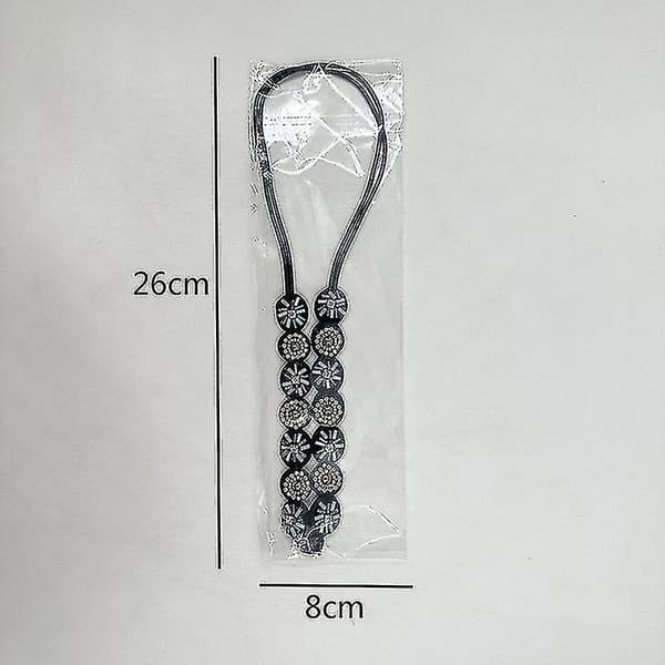6 stk. Rhinestone Perle Elastisk Hårbånd, Trendy Håndlavet Krystal Perle Elastiske Hårbånd Dame Kvinder Piger Hår Smykker Tilbehør