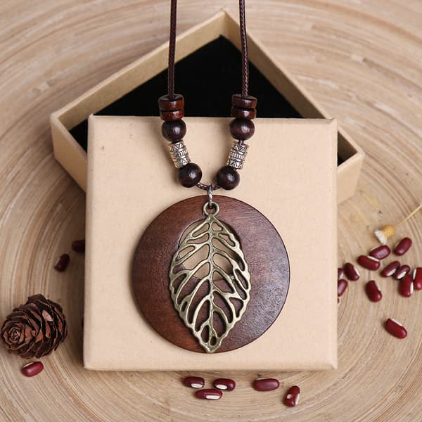 Lush Branches 1:a trähalsband för kvinnor och flickor - Livets träd