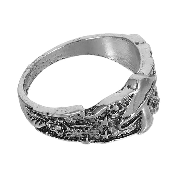 Ring Herre Sølv Retro Design Multi-elementer Mote Dekorasjon 1 stk