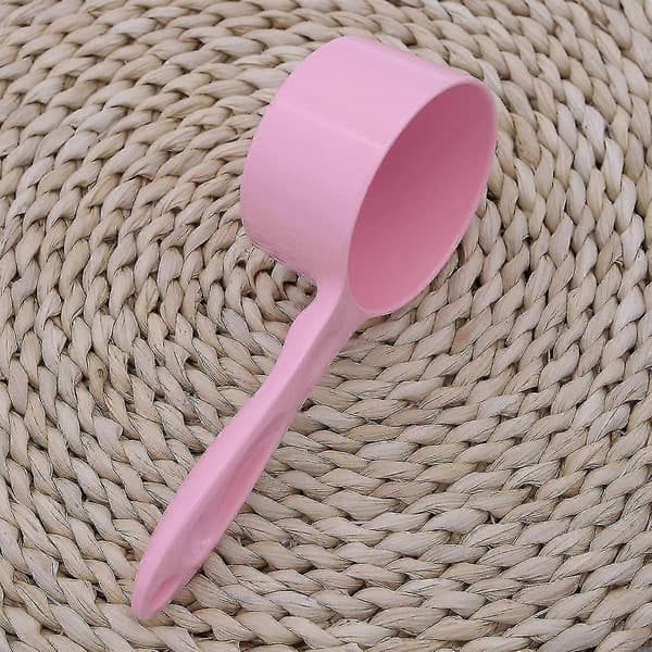 Hundefoder Scoop Plast Målekop Ske Til Hund, Kat Og Fugl (pink)1stk