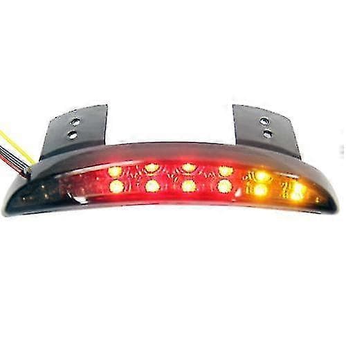 Røget Bageste LED Blinklys Baglygte Bremselys Stoplys Til Motorcykel Bobber Chopper